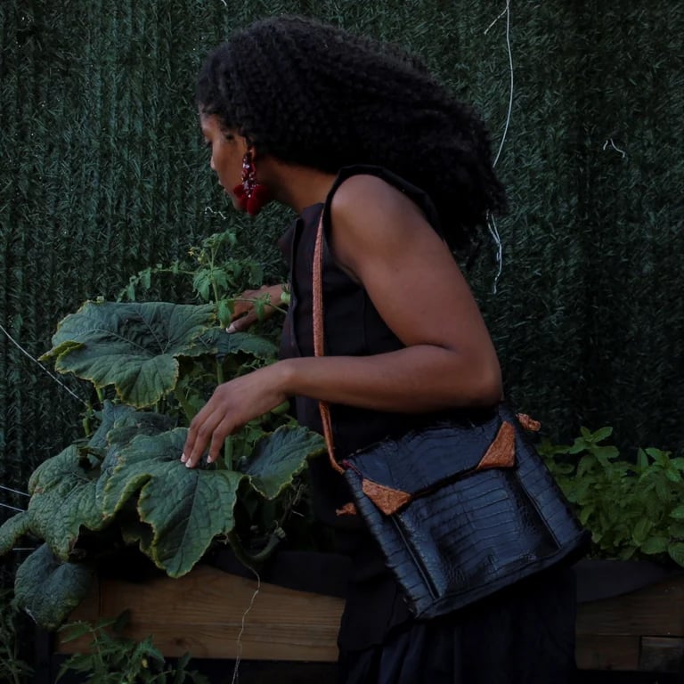 Jagiwa crocodile-skin bag