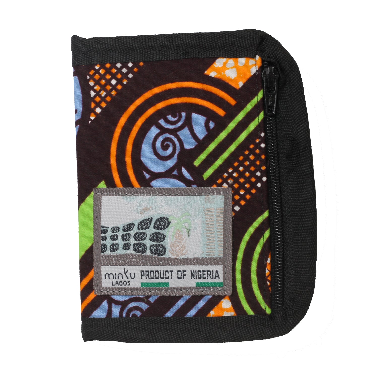 Hisham Wallet - Blue & Orange