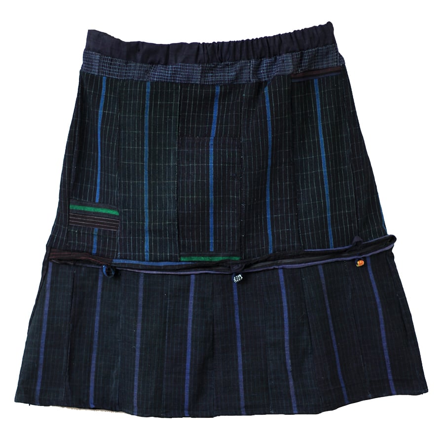 Etu Indigo beaded skirt