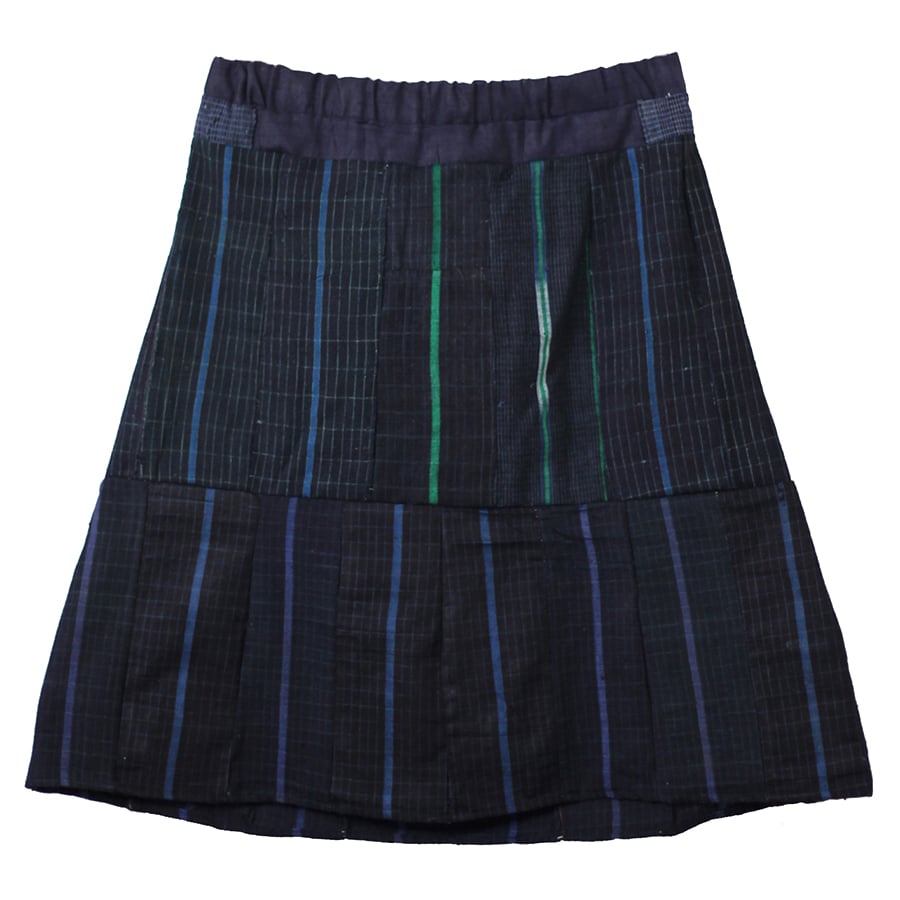 Etu Indigo beaded skirt