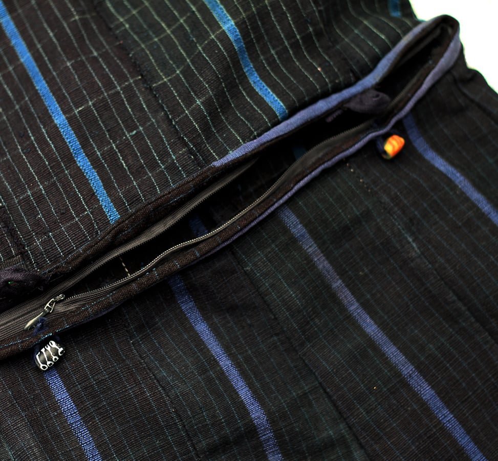 Etu Indigo beaded skirt