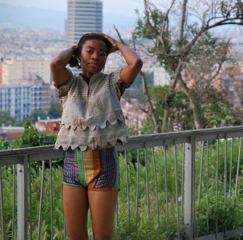 Awusa high-waist shorts