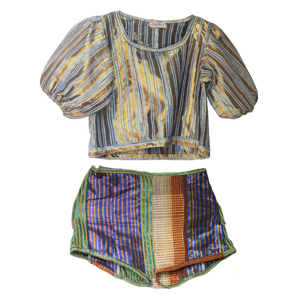Awusa high-waist shorts