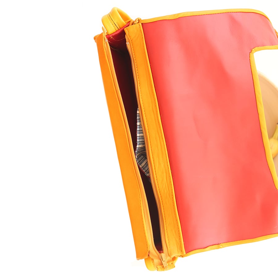 Owewe leather messenger bag